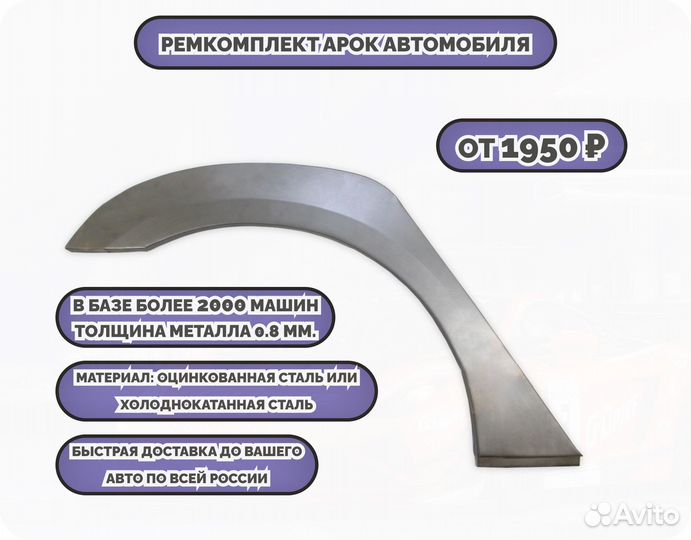 Ремонтные арки (ремкомплект) на машину