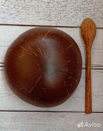 Пиала из кокоса, ложка из пальмы