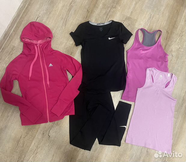 Пакет спортивной одежды nike, adidas