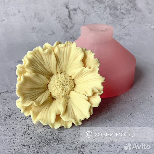 Силиконовый молд Махровый лютик, арт. 127