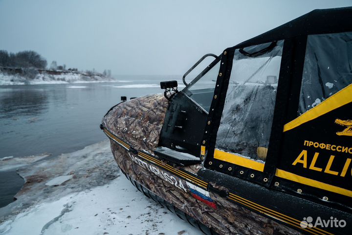 Аэролодка raptor 650 с рымом для грузов