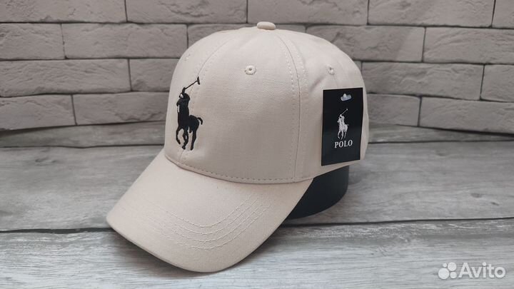 Кепка бейсболка Polo ralph lauren белая летняя