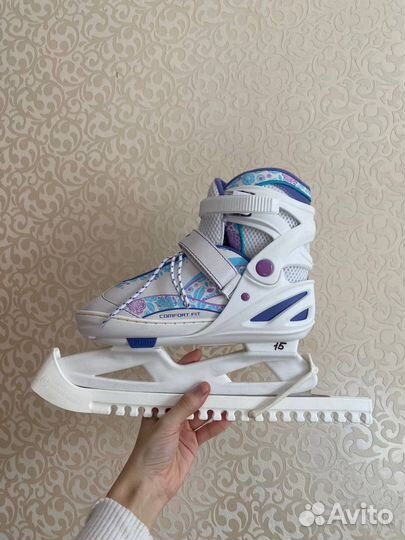 Коньки детские раздвижные 36-41