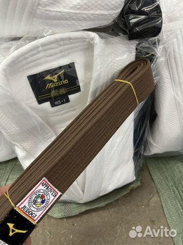 Пояс для дзюдо коричневый Mizuno IJF объявление продам