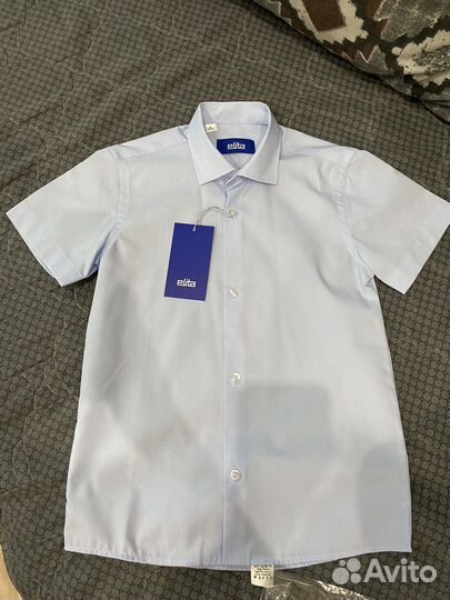 Новая школьная рубашка, р.122/128