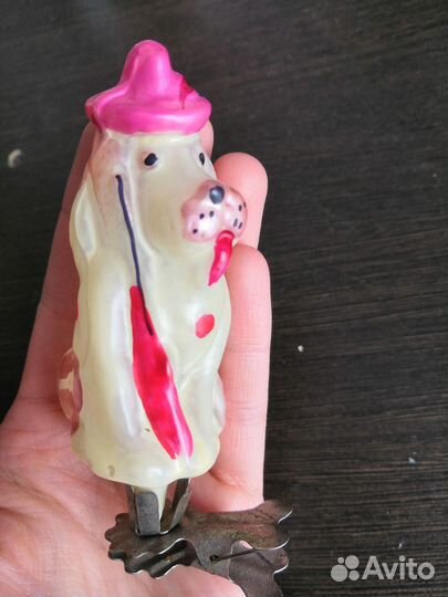 Елочная игрушка на прищепке Пёс Мастино