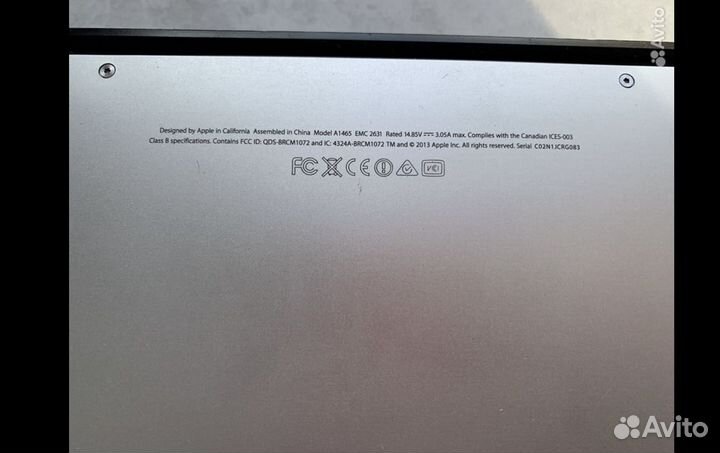 Apple macbook air 11 2014 A1465