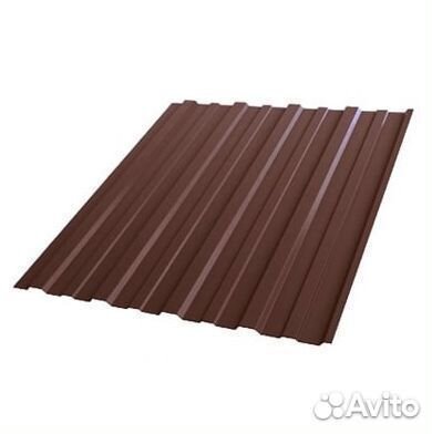 Профнастил С8 шоколадно-коричневый RAL8017