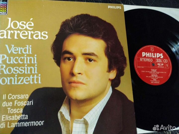 José Carreras Verdi Puccini Каррерас винил 1982