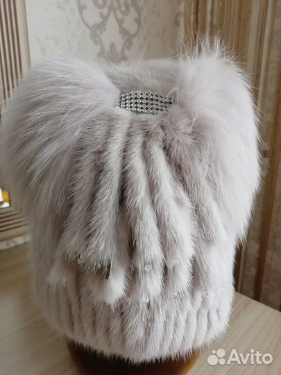Шапка норковая женская