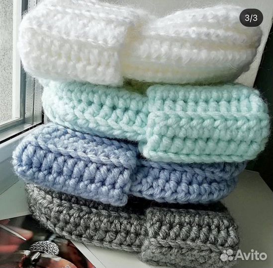 Зимняя вязаная шапка ручная работа