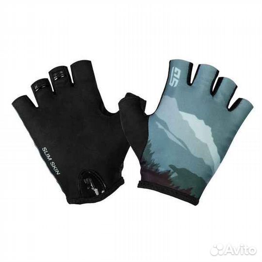 Велоперчатки STG Slim Skin, размер S, зеленый
