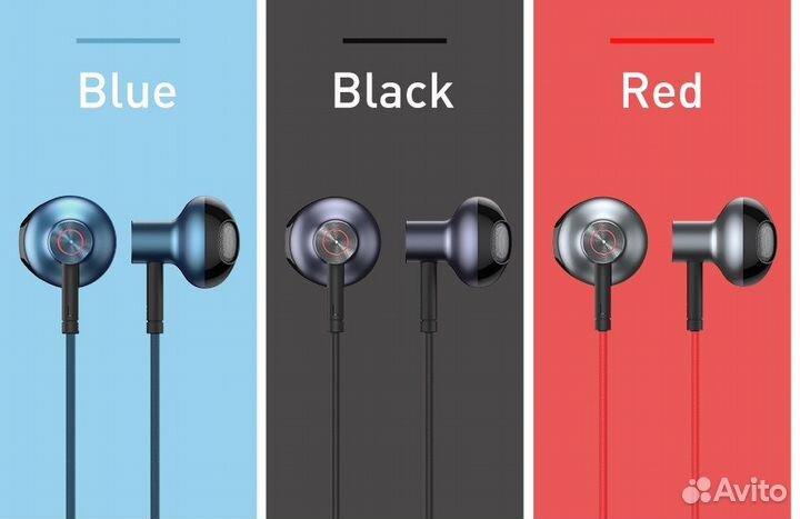 Наушники Baseus H19 Wired earphone Новые