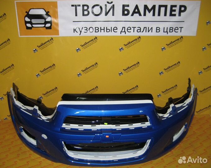 Бампер Chevrolet Aveo T300 окрашенный в цвет