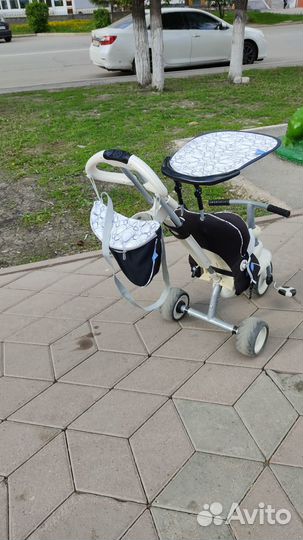 Детский велосипед Коляска с ручкой