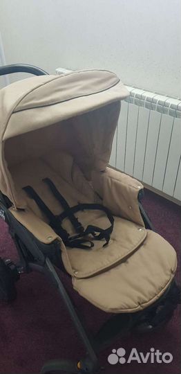 Детская коляска 3 в 1 из эко кожи CAM premium