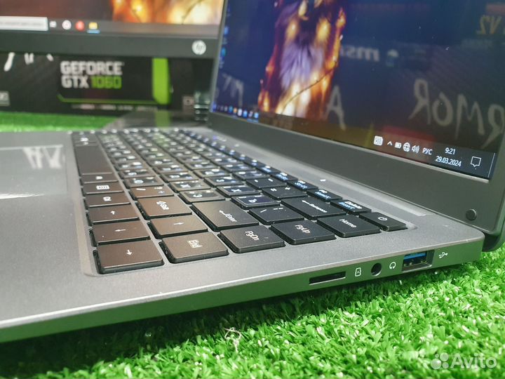 Новый ноутбук на n3350 6GB DDR4 128GB SSD