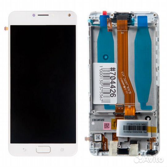 Дисплей в сборе с тачскрином передней панелью и IO