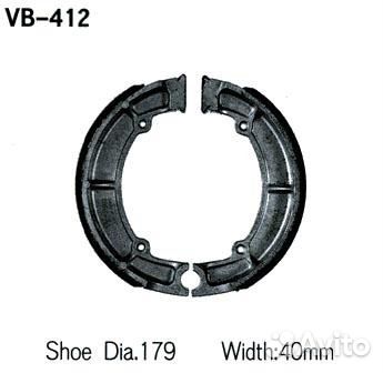 Тормозные колодки vesrah VB-412