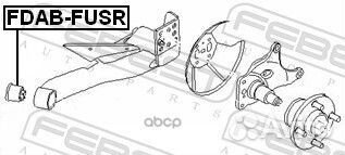 Сайлентблок балки моста зад прав/лев fdabfu