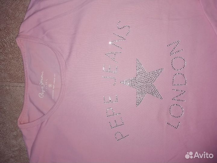 Трикотажная кофта розовая Pepe Jeans бу 44