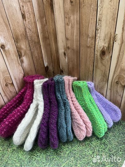 Вязаные тапочки