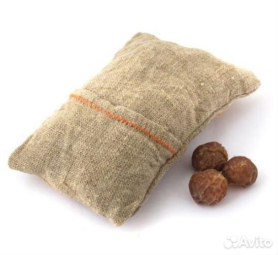 Мочалка с наполнителем Мыльные орехи