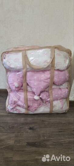 Бортики в кроватку для девочки