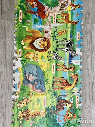 Детский коврик для ползания пазл