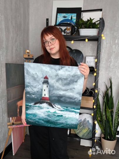 Картина на холсте маяк