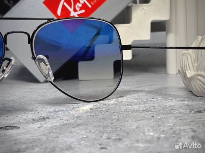 Очки Ray Ban Aviator синие