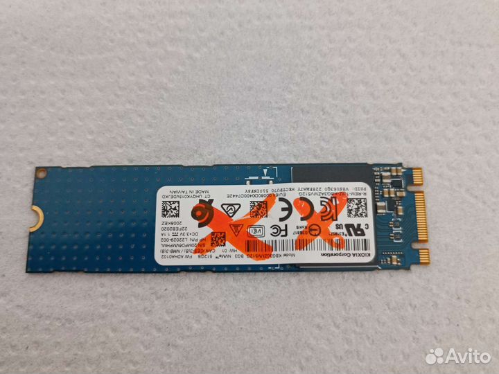 SSD-накопитель, память 512GB, KBG30ZMV512G