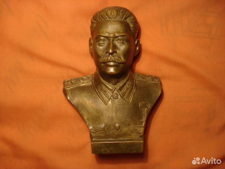 Бюст Сталин 1950 год СССР Бронза Редкий 17см