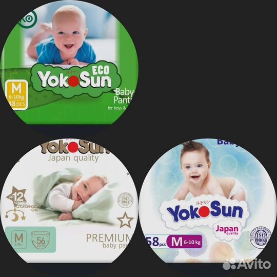 Подгузники трусики Yokosun M