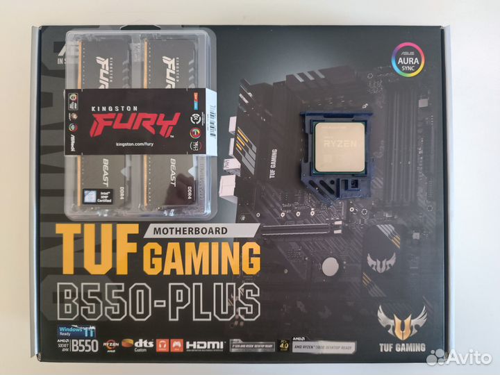 Комплект asus/msi/asrock B550/B760 AM4/LGA1700