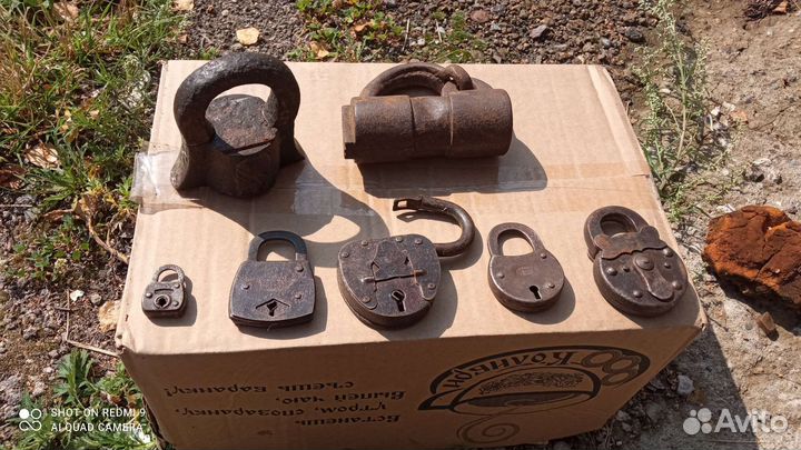 Замки навесные старинные. 6 шт за 2500