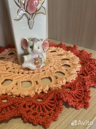 Салфетка ажурная.Вязаная салфетка