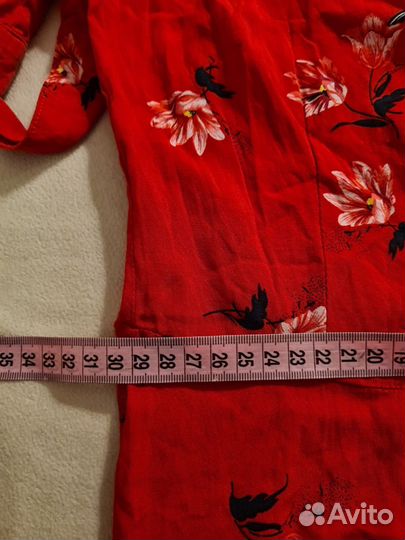 Платье-рубашка миди 38-40 вискоза H&M