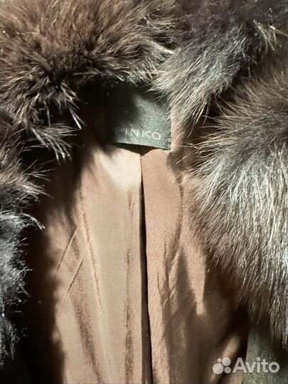 Pinko пальто шерсть коричневое