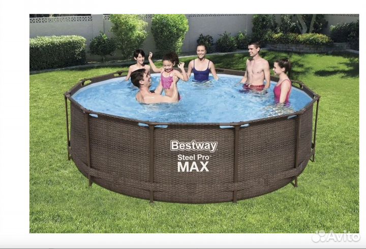 Каркасный бассейн Bestway Steel pro 305х305х100 см