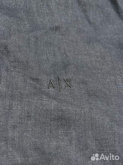 Льняная рубашка armani exchange