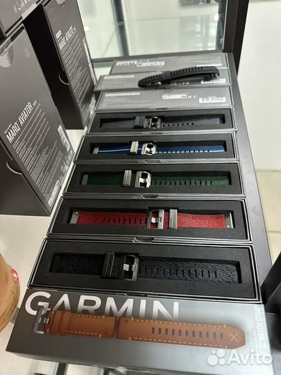 Ремешки Garmin marq Gen 2 титан, кожа, жаккард, си