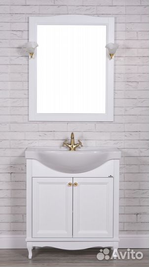 Мебель для ванной ValenHouse Эллина 80 белая, 2 дв