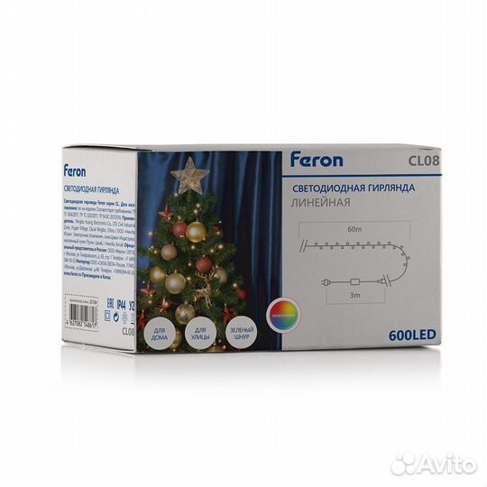 Светодиодная гирлянда 60 метров CL08 5000К 32321