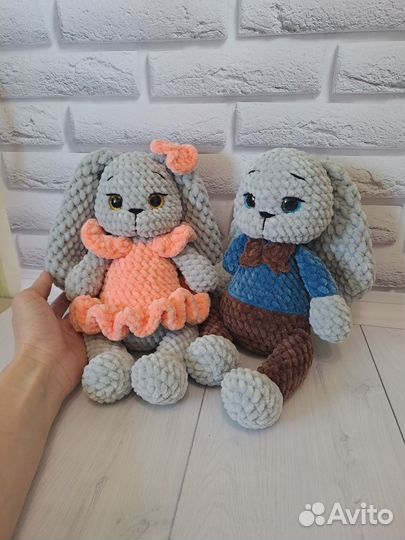 Вязаные зайки