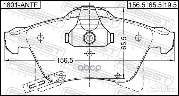 Колодки тормозные передние opel astra H 2004-2010