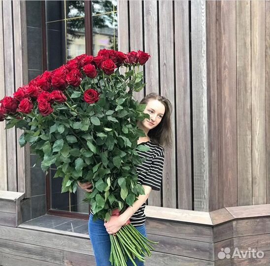 51 Гигантская высокая роза 120-150см №7