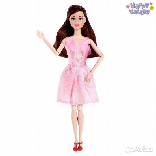 Кукла-модель шарнирная «Кэтти» с набором для создания одежды «Я модельер», микс