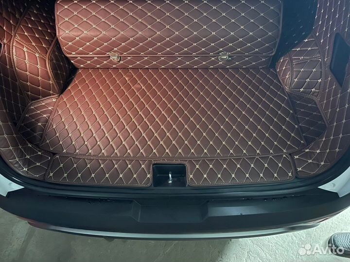 Коврик 3D в багажник Tucson 2020-2023, экокожа