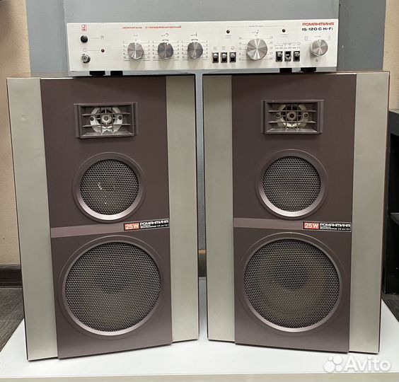 Усилитель и колонки Романтика
